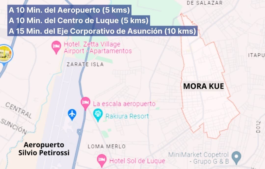 EN VENTA TERRENO DE 520M2 EN LUQUE - MORA CUE – 2