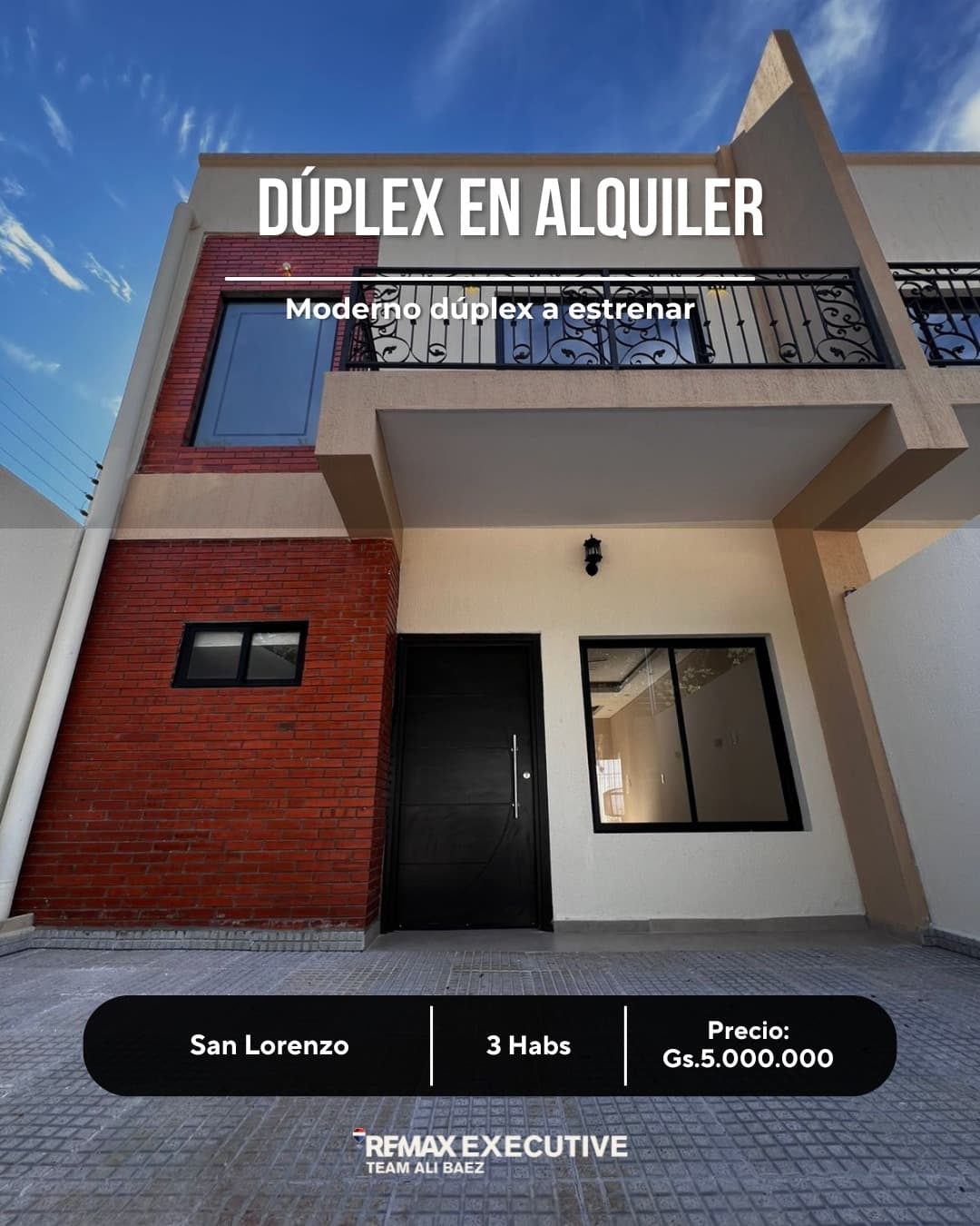 DUPLEX EN ALQUILER EN SAN LORENZO A ESTRENAR