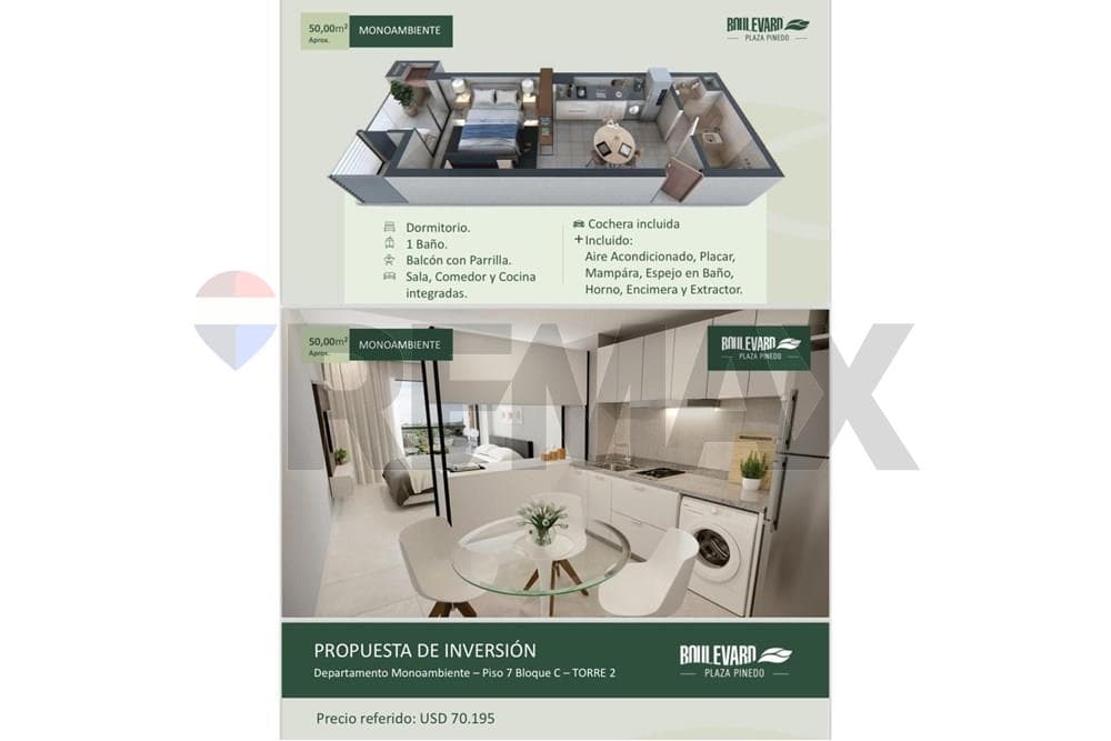 Alquilo monoambiente en edificio Boulevard – 2
