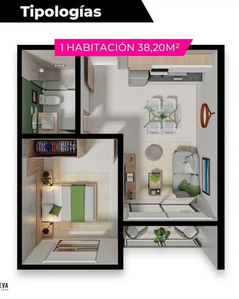DEPARTAMENTO 1 DORMITORIO EN ALQUILER – ELEVA BY ZUBA – 2
