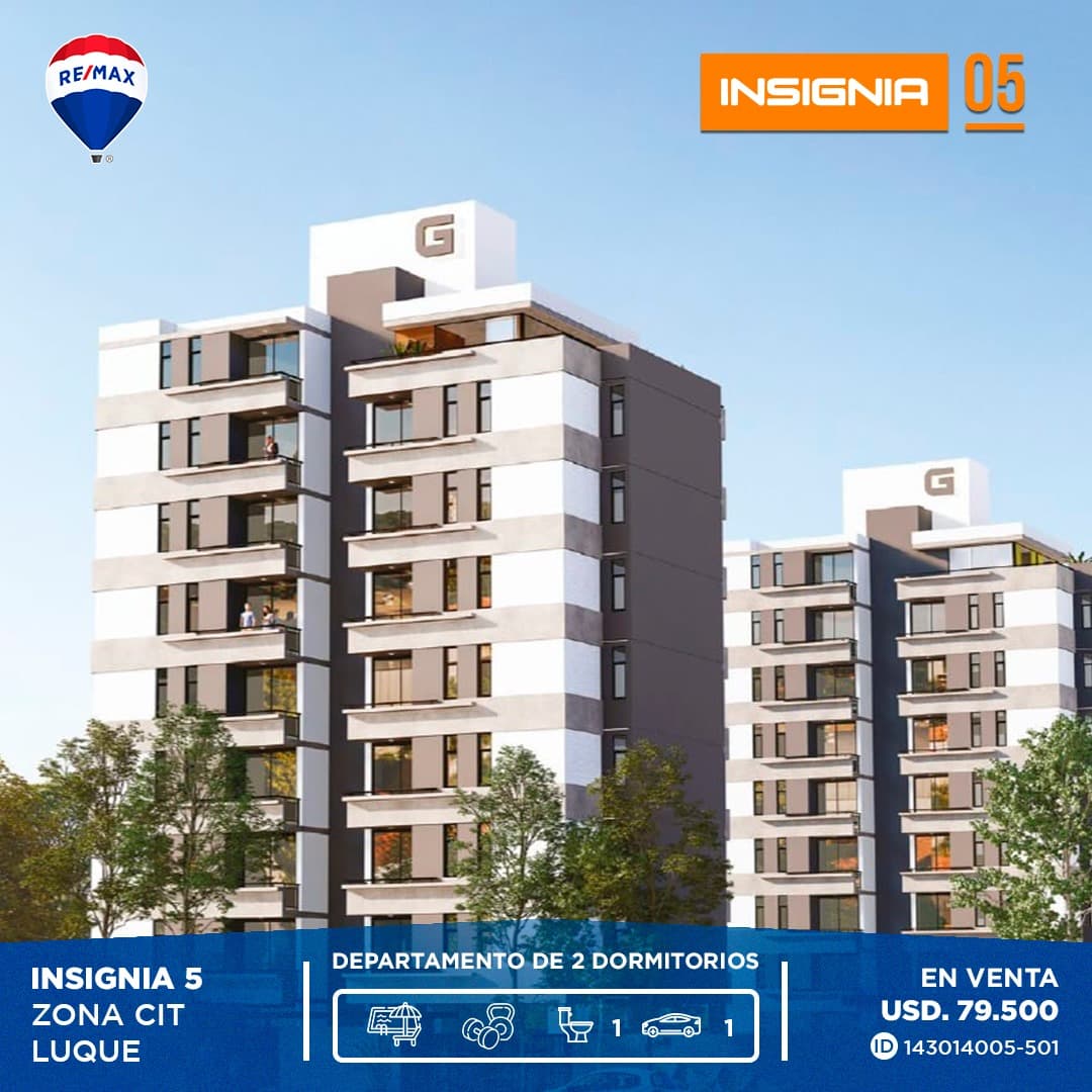 Departamento De 2 Dormitorios En Insignia 5 - Zona Cit - A 1 Cuadra De Asunción