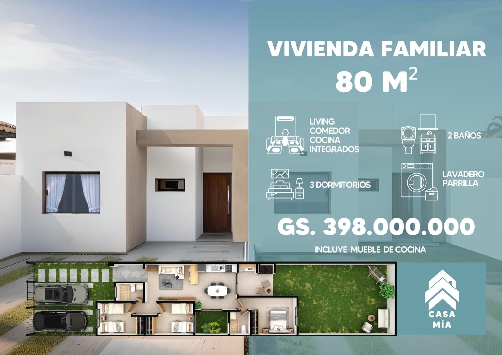 VENDO CASA PAREADA EN MARIANO ROQUE ALONZO – 2