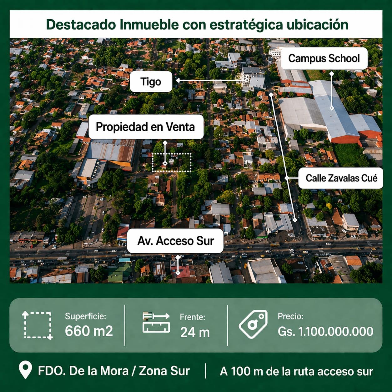 Destacada Propiedad En Fdo De La Mora / Zona Sur – 2