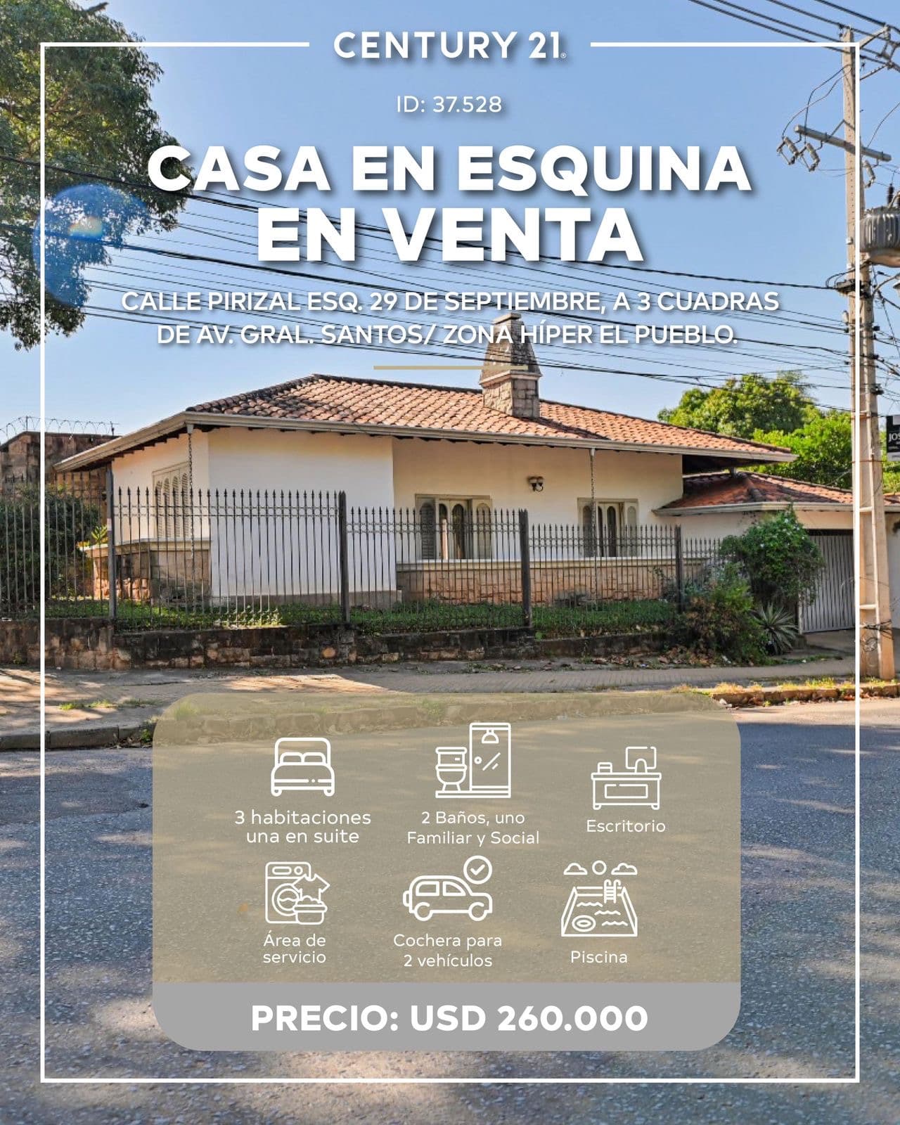 Vendo Casa En Barrio Sobre Pirizal Asu- Lambare