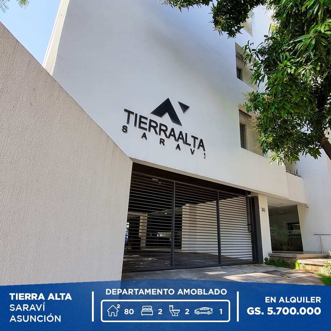 DEPARTAMENTO DE 2 DORMITORIOS AMOBLADO EN TIERRA ALTA SARAVI – 2