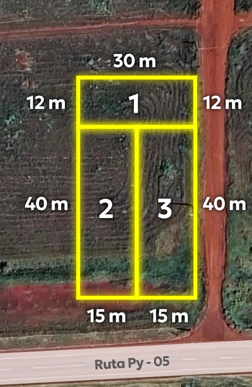 EN VENTA - 3 Terrenos juntos en P.J.C – 3