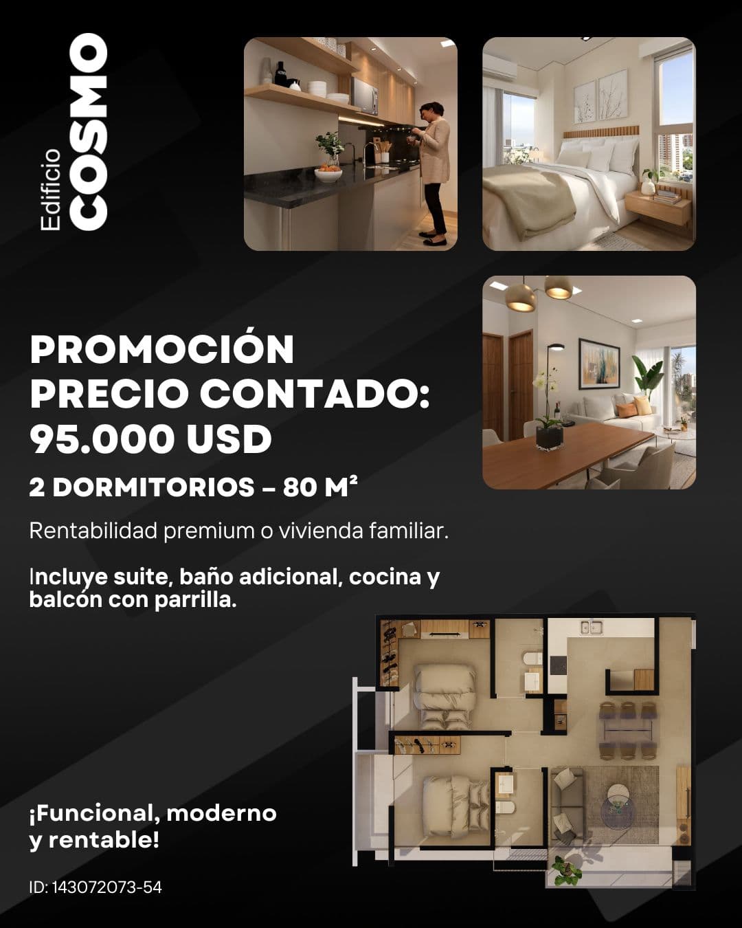 Venta de departamento de un dormitorio – 2