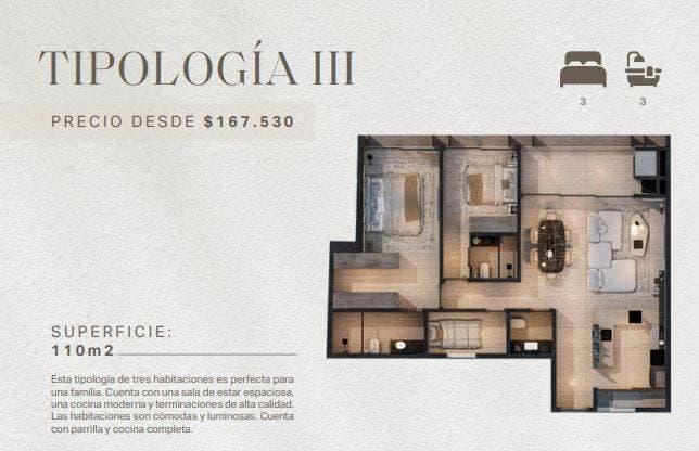 Id: 30360 VENTA DE DEPARTAMENTOS EN POZO EN EN BARRIO LAS MERCEDES-MIDTOWN – 2
