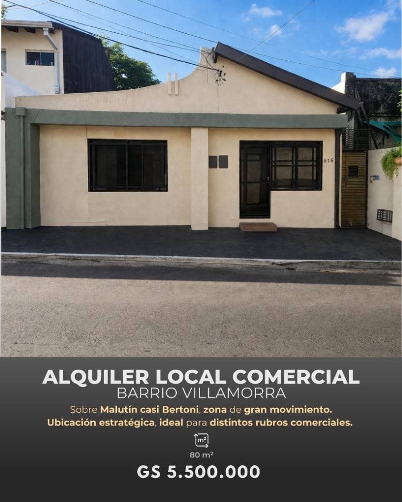 ALQUILO LOCAL COMERCIAL EN VILLA MORRA – 2