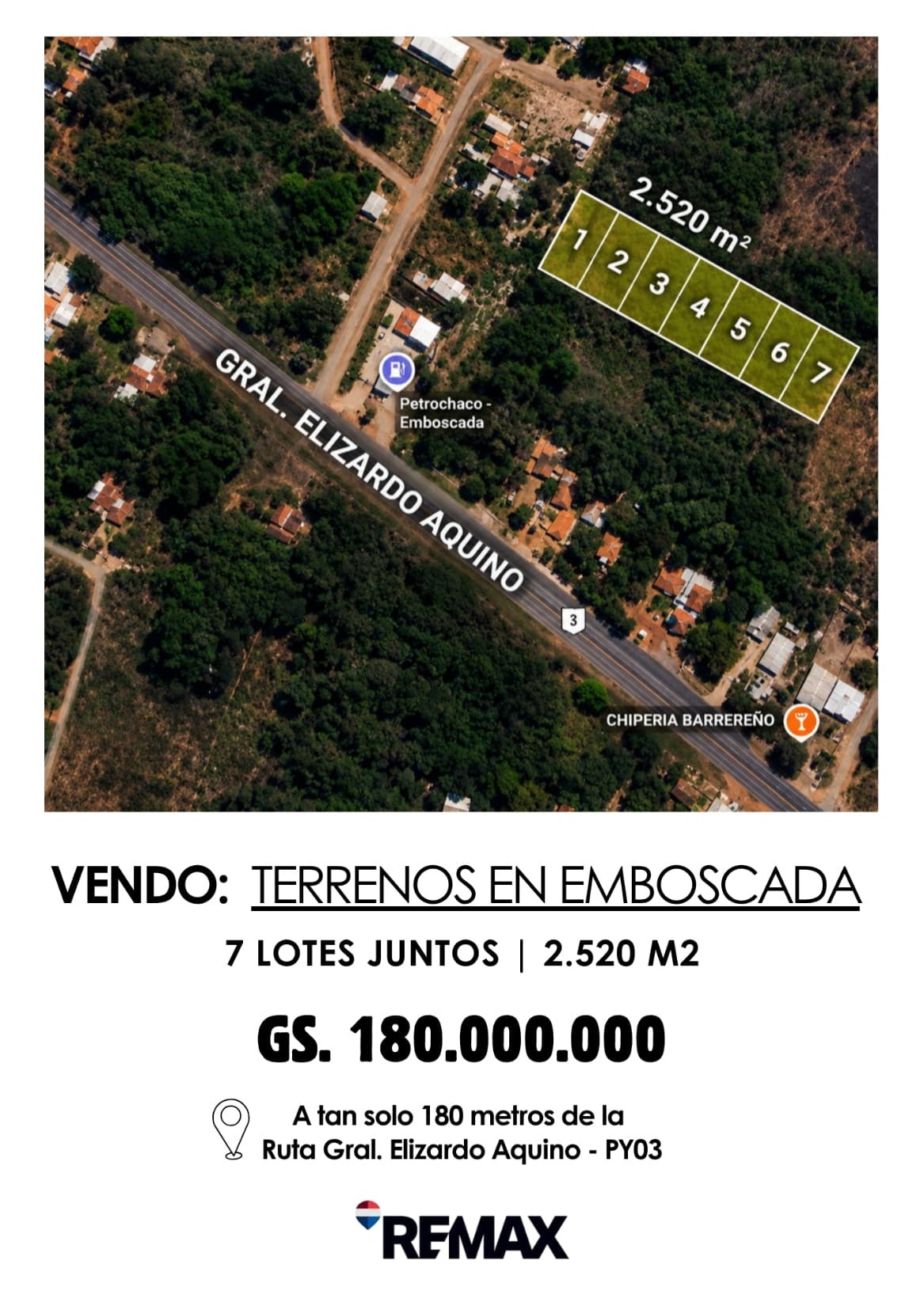 TERRENO DE 2.520 M2 EN OFERTA!