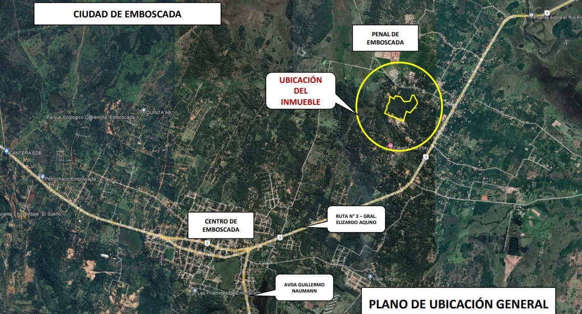 VENDO 12.8 HECTAREAS EN EMBOSCADA A PASOS DE RUTA 3 – 2