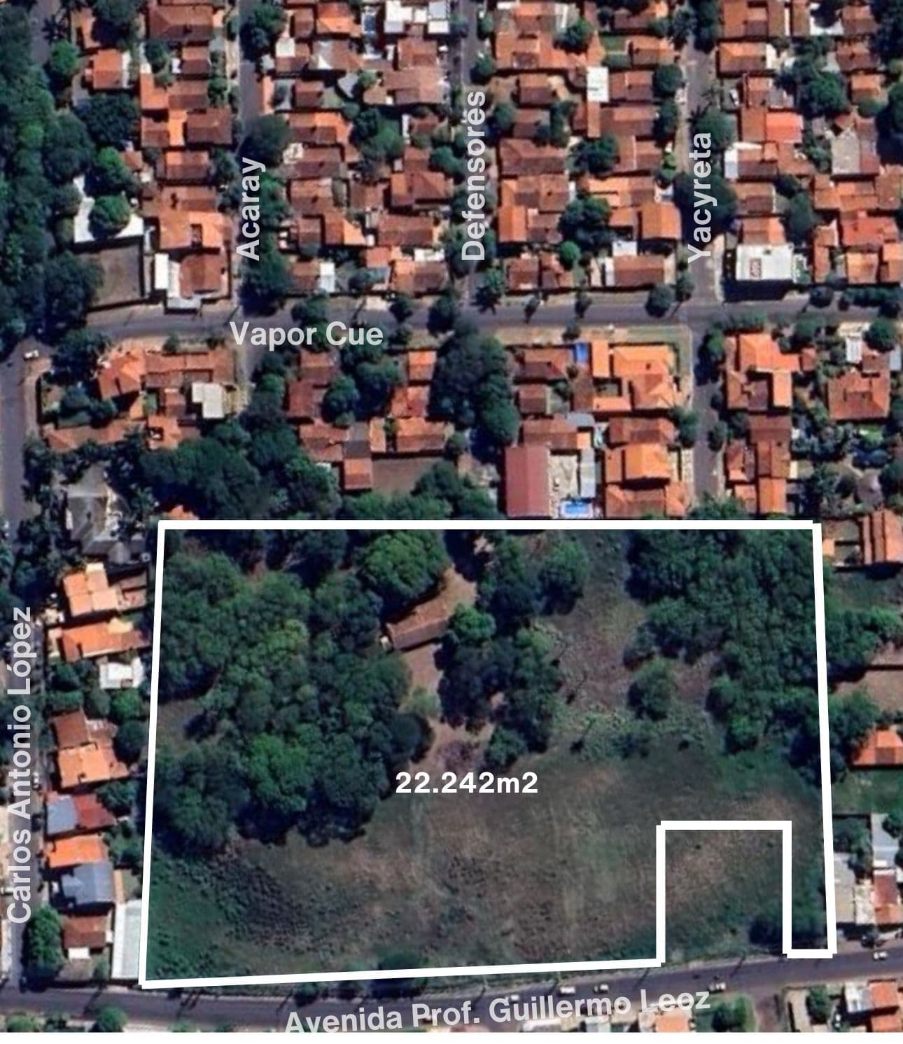 VENDO TERRENO PARA DESARROLLO ZONA MUNICIPALIDAD DE LUQUE CON ALTA VISIBILIDAD