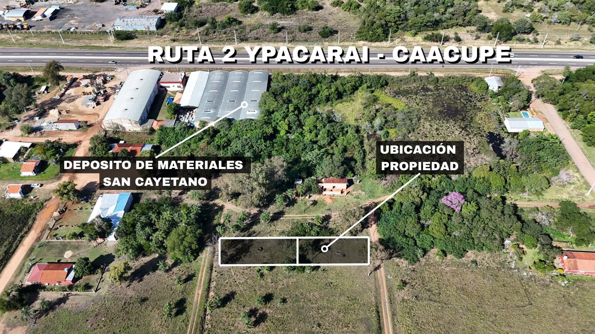 VENDO DOS TERRENOS JUNTOS EN YPACARAÍ