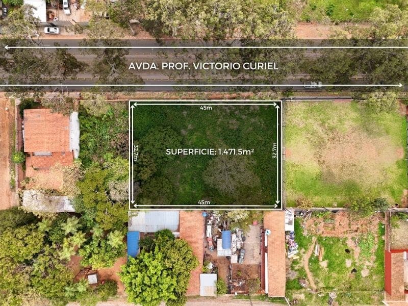 Terreno de 1485 m2 a Del Palacio Justicia de S Lorenzo Sobre la Avda