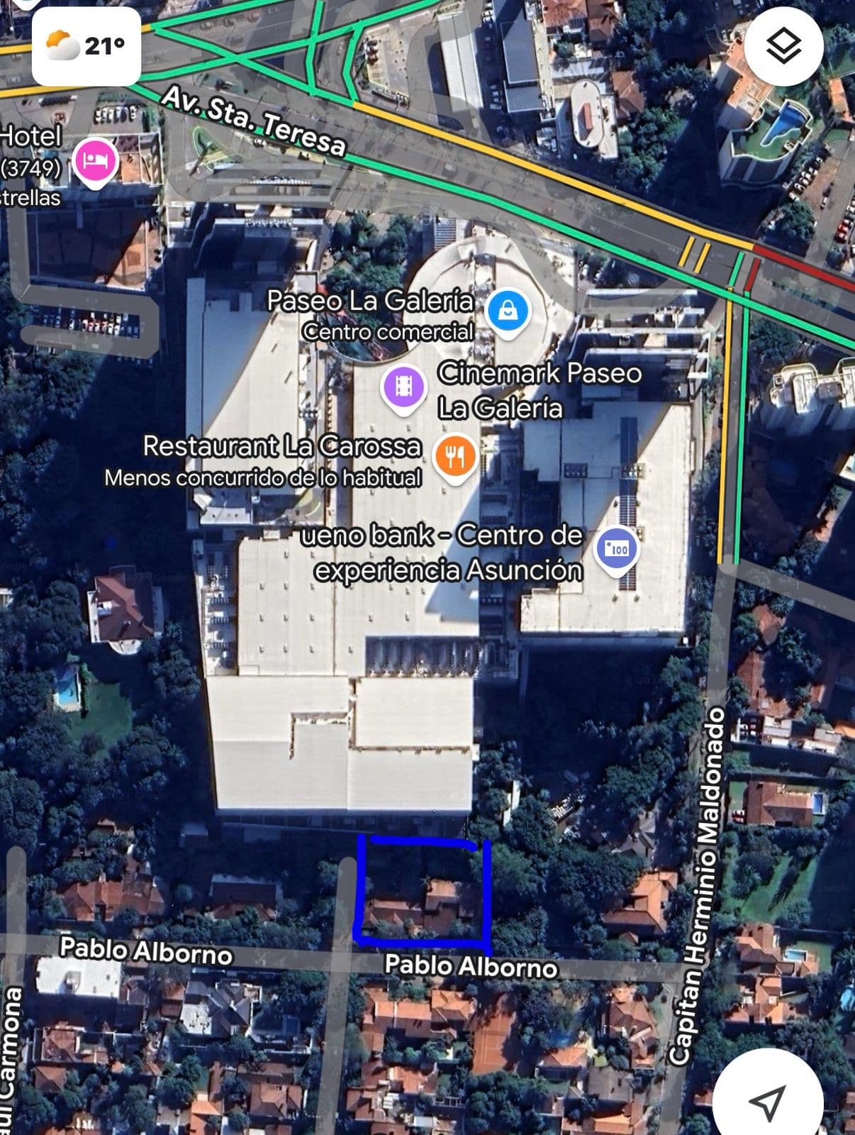 Propietario Vende Terreno 720 Mt en La Manzana del Paseo La Galería- Torre 55 – 2