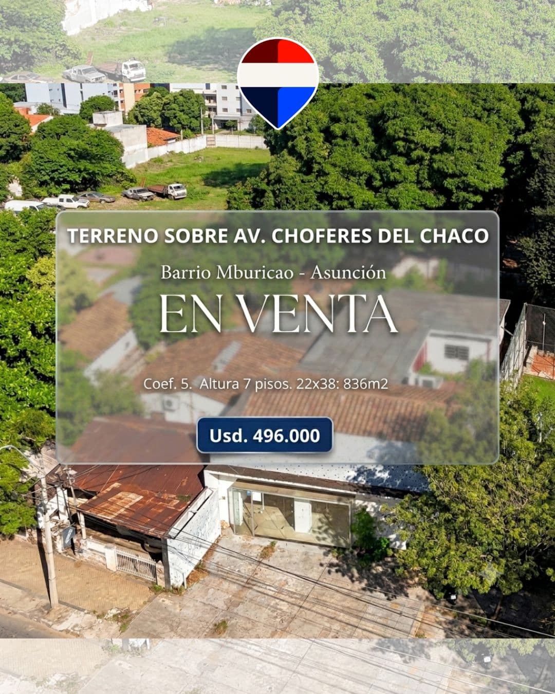 TERRENO SOBRE AVDA CHOFERES DEL CHACO ASUNCION – 3