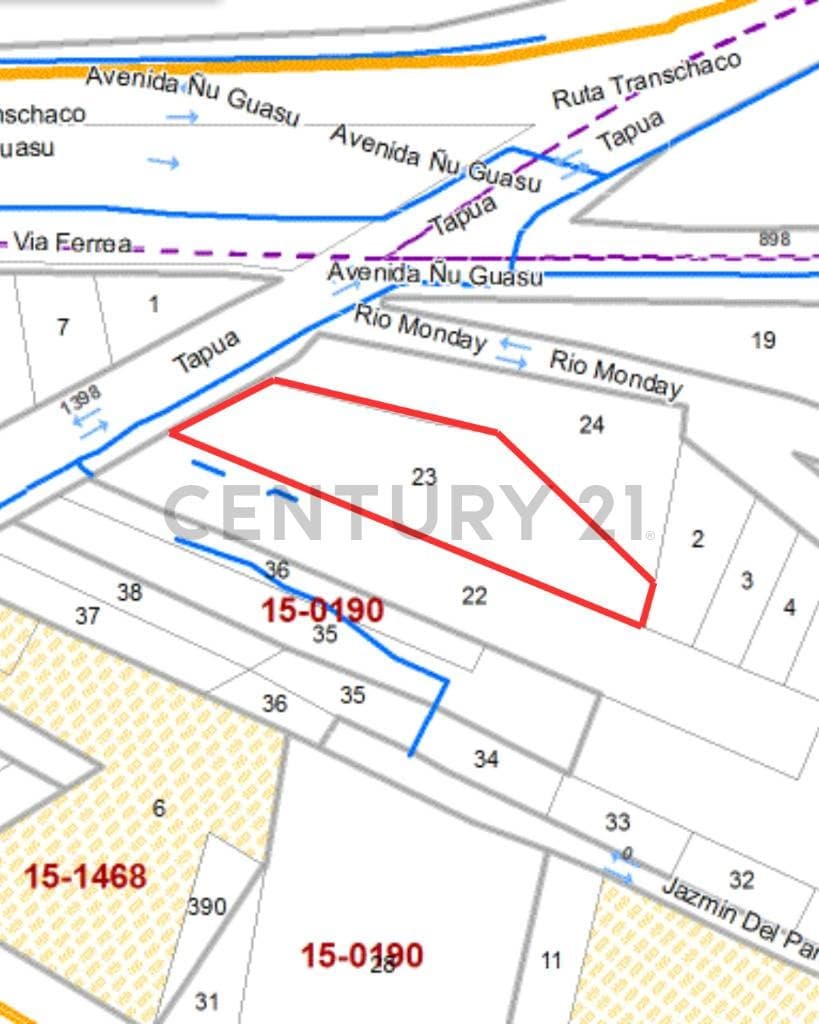 TERRENO PARA DESARROLLO SOBRE CALLE ITAPUA A MTS DE PRIMER PRESIDENTE