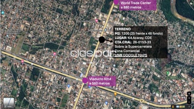 Terreno Cde 1.200 M2, Supercarretera, Zona Comercial Entre El Wtc Y Viaducto Km4