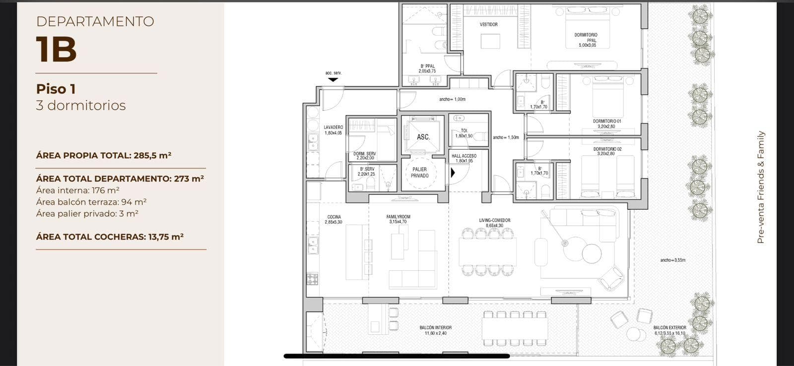 Departamento en venta de 3 dormitorios en barrio las lomas Asuncion edificio ledix – 2
