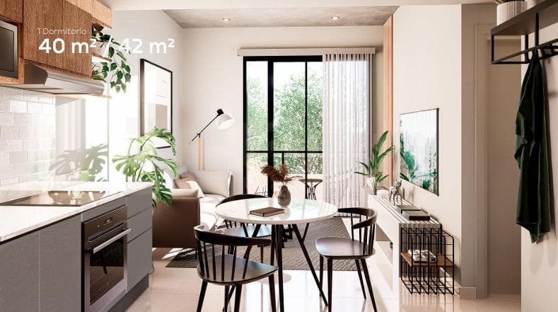 Departamento en venta 1 Dormitorio Barrio Recoleta Asuncion Edif Filum Recoleta