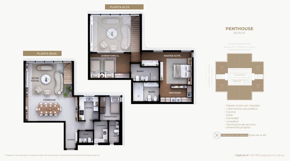 Exclusivo penthouse en altura, Aether: Lujo y vistas panorámicas en un solo lugar. – 3