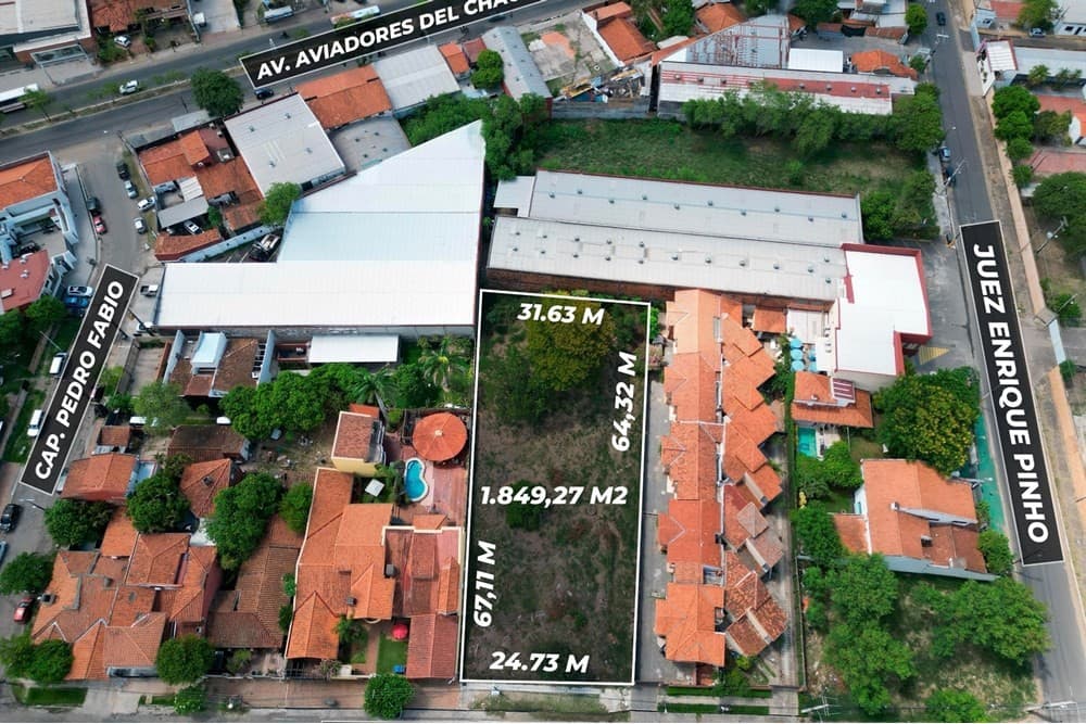 Importante Terreno en Bo. San Jorge. Asunción. 750,000 $ – 2