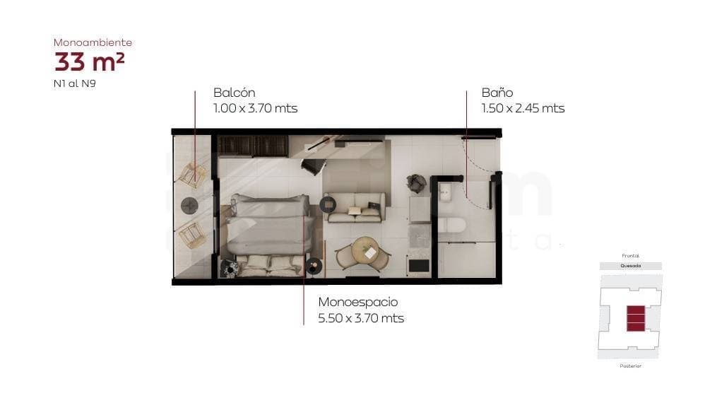 Vendo departamentos en pozo Asunción Recoleta zona Shopping Mariscal – 2