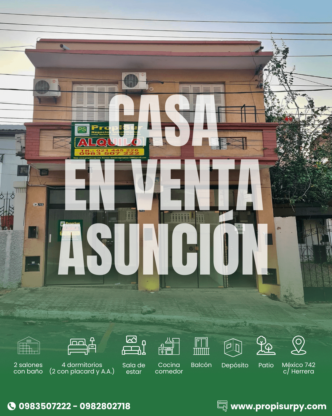 Amplia casa en Venta - Asunción