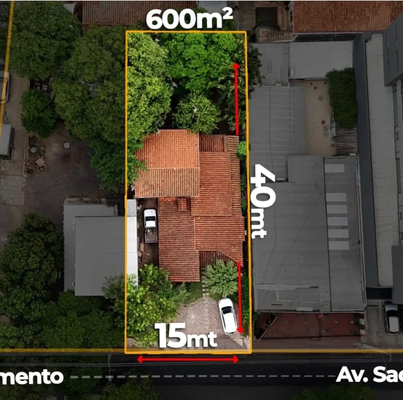SUPER BUENA UBICACION, VENDO 600 M2 SOBRE AVDA SACRAMENTO. (15 X 40) 300.000 US – 2