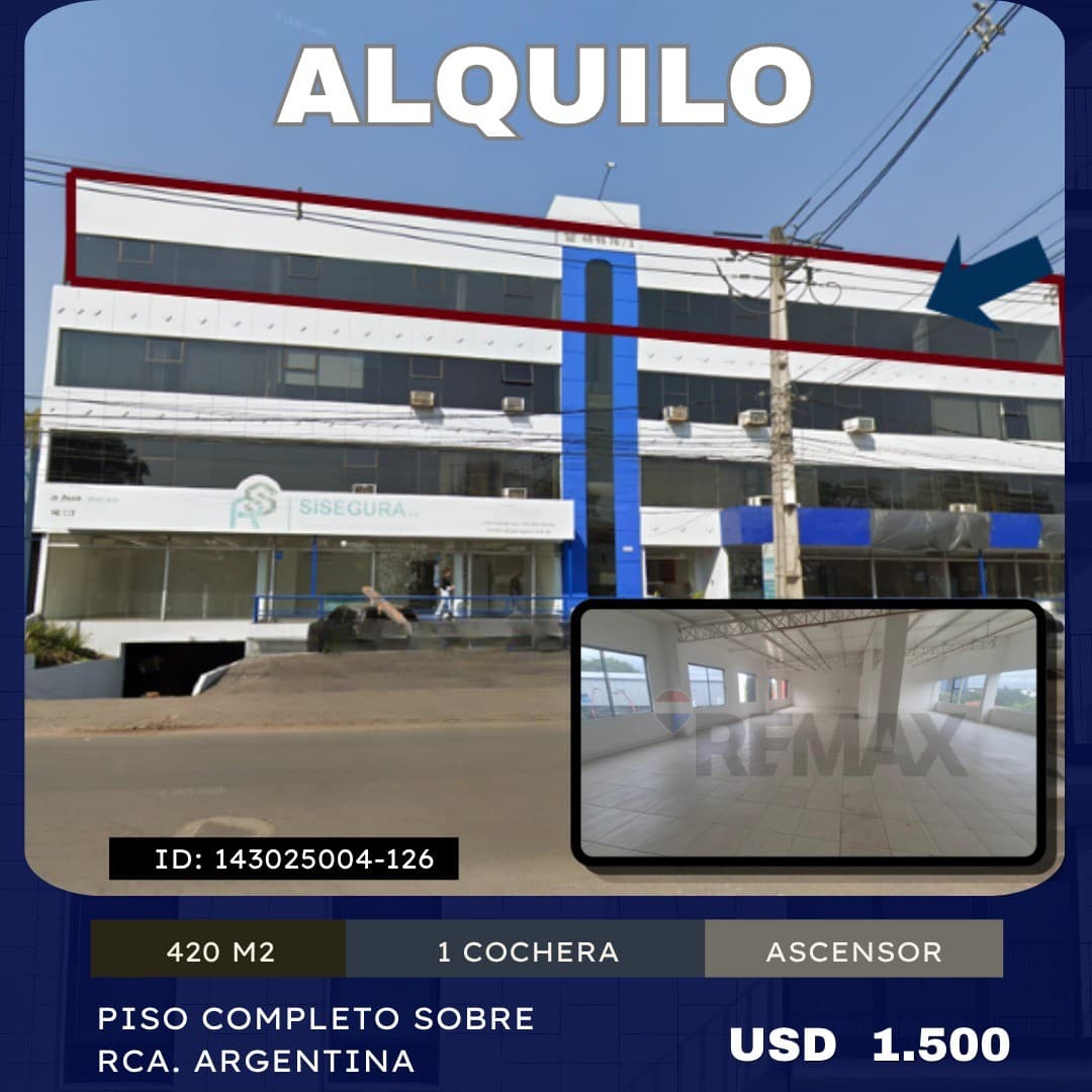 ALQUILO OFICINA CORPORATIVA SOBRE AVDA. RCA. ARGENTINA – 3