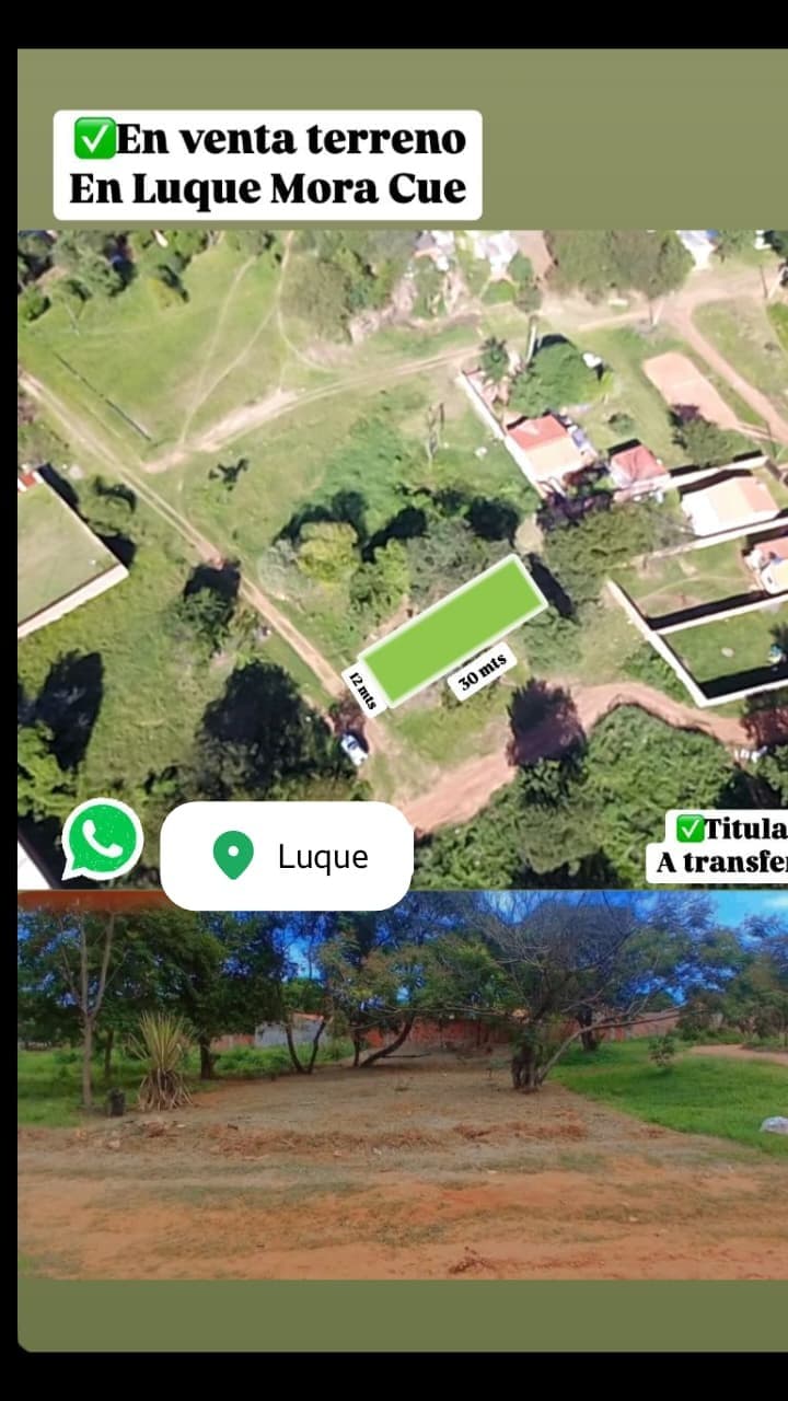 VENDO TERRENO EN MORA KUE - LUQUE - 429 m2