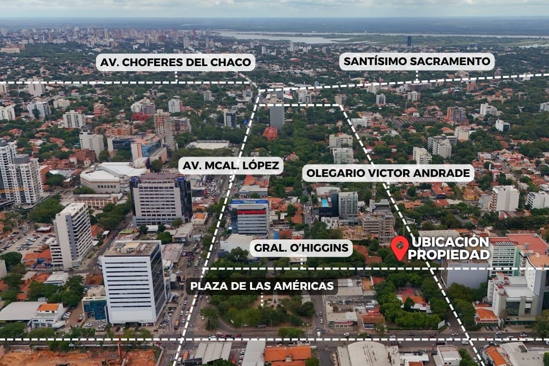 Vendo esquina de 1076 m2 en Villa Morra – 2