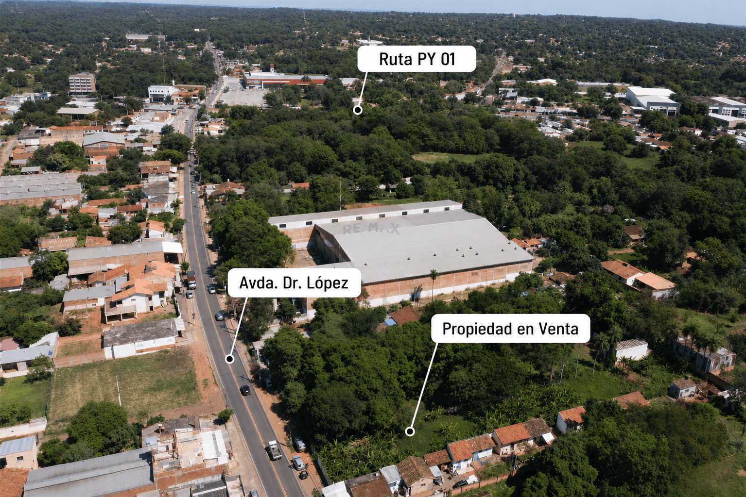 En venta amplio terreno comercial en Capiatá – 2
