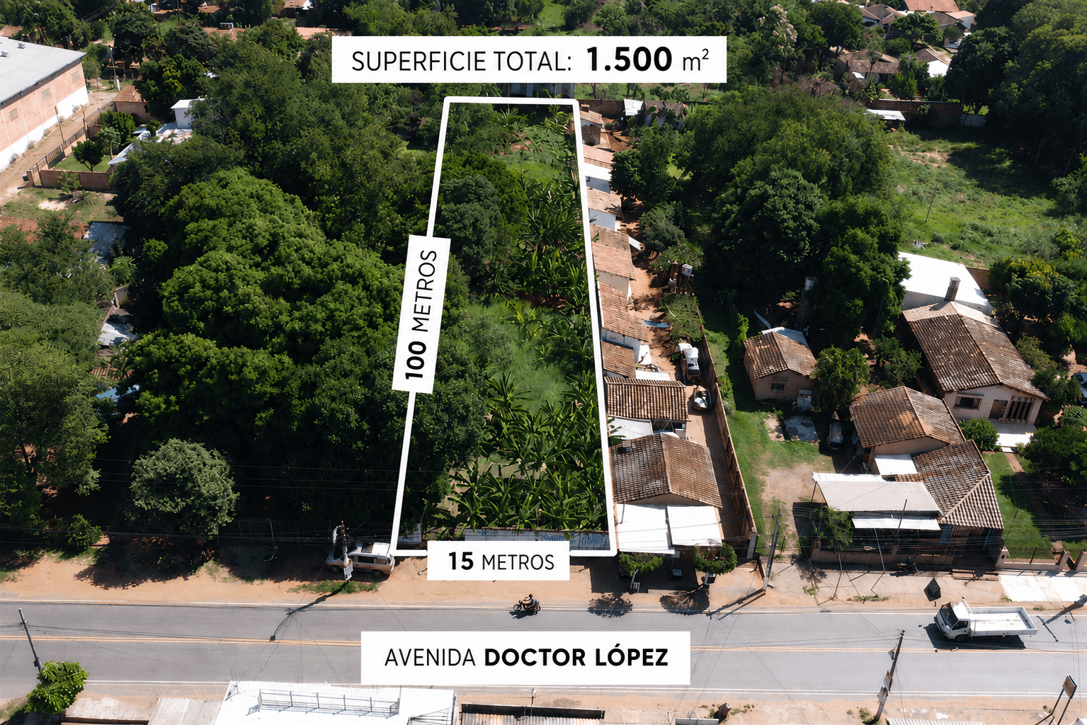 En venta amplio terreno comercial en Capiatá