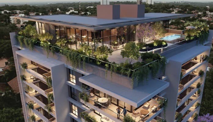 Habitalis Jardín, Villa Morra - Departamento de 2 dormitorios