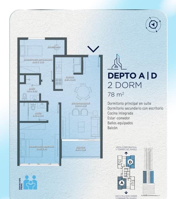 Hermoso departamento de 2 dormitorios - Proximo a entregarse – 3