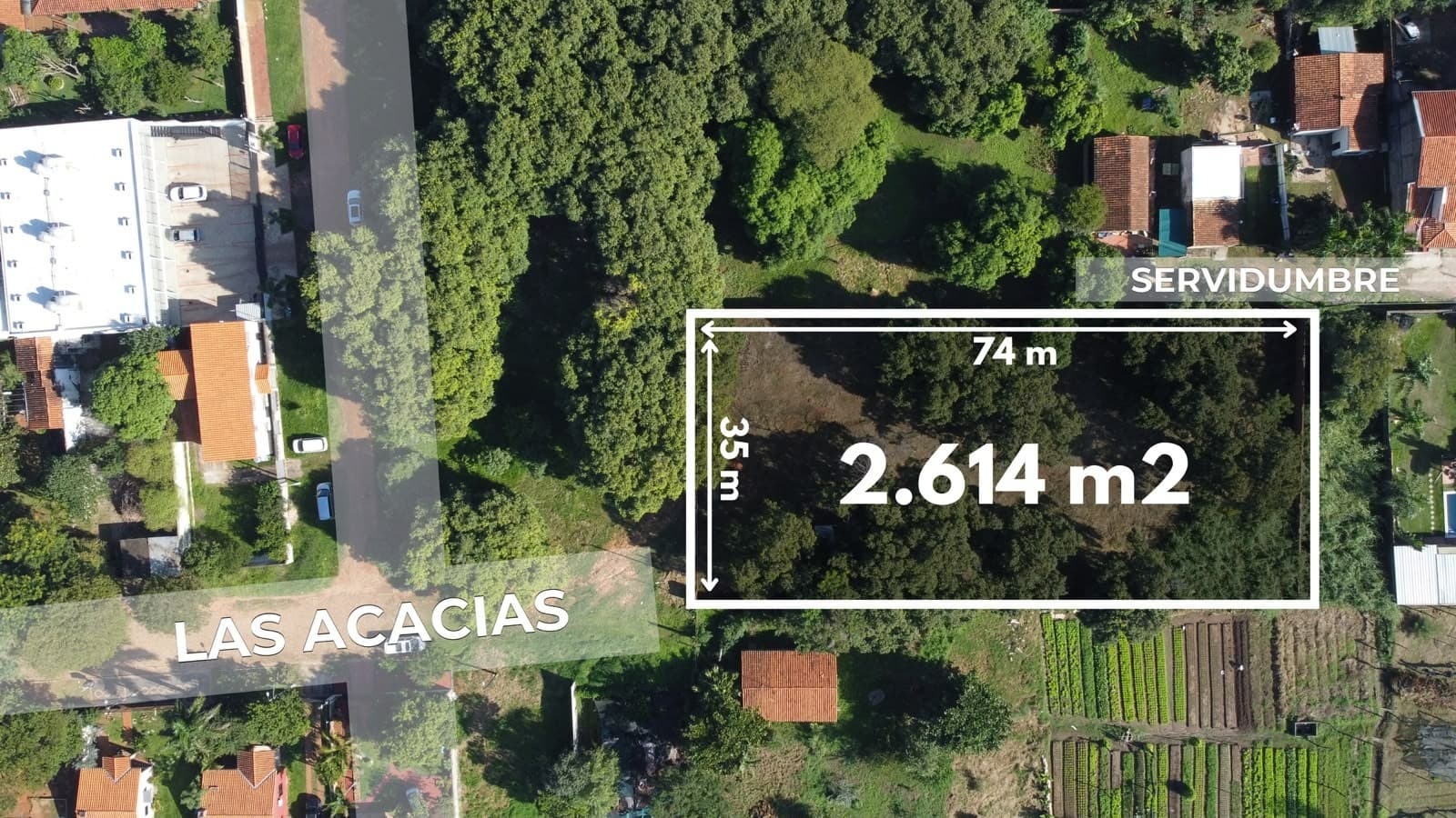 En venta terreno 2.614 m2 amurallado - A minutos de Tape Tuja - Luque. – 2