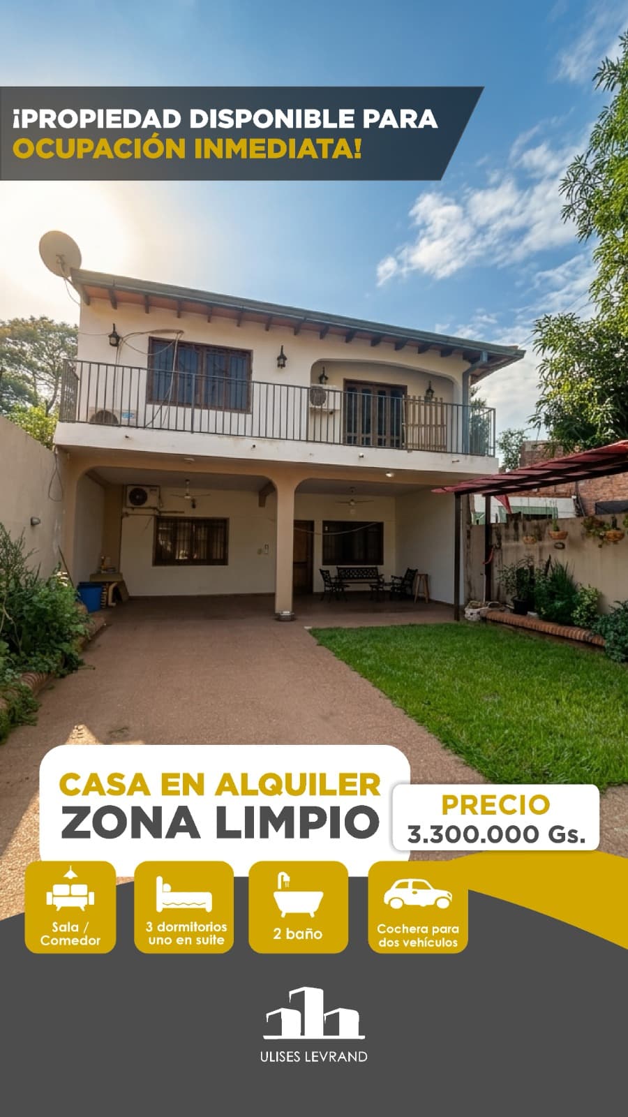 Alquiler Casa de 4 dormitorios Centro Limpio